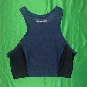 Outdoor Voices Blue and Black Sports Bra size Small